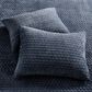 Levtex Velvet Stitch 3-Piece King/California King Reversible Quilt Set in Navy, , large