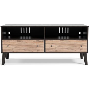 Signature Design by Ashley Piperton 52" TV Stand in Dark Charcoal and Oak, , large