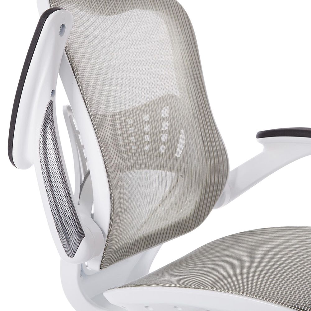 OSP Home Riley Mesh Back Office Chair in White, , large