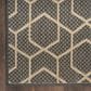 Nourison Horizon HOZ01 Charcoal 8" x 10" Indoor/Outdoor Area Rug, , large
