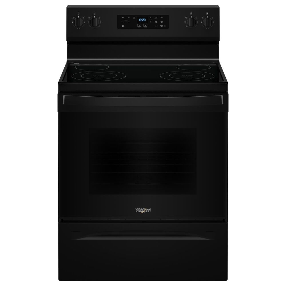 Whirlpool 5.3 Cu. Ft. Freestanding Electric Range with Self Clean in Black, , large