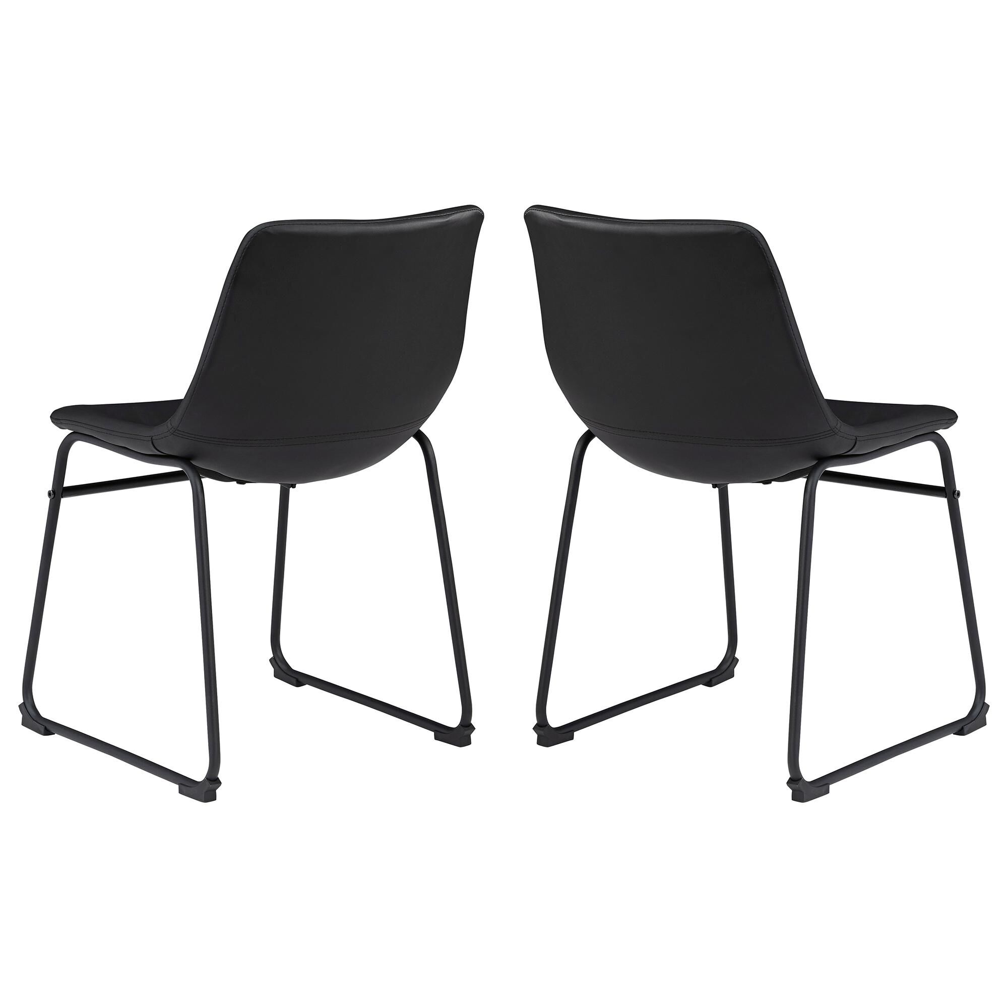 Signature Design by Ashley Centiar Dining Side Chair in Black Set of 2 NFM