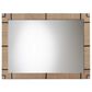 Baxton Studio Mirai Rectangle Accent Mirror in Natural and Black, , large