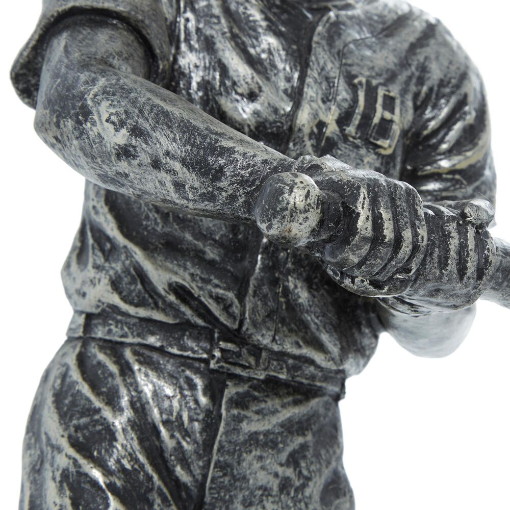 Maple and Jade Baseball Player Sculpture in Silver, , large