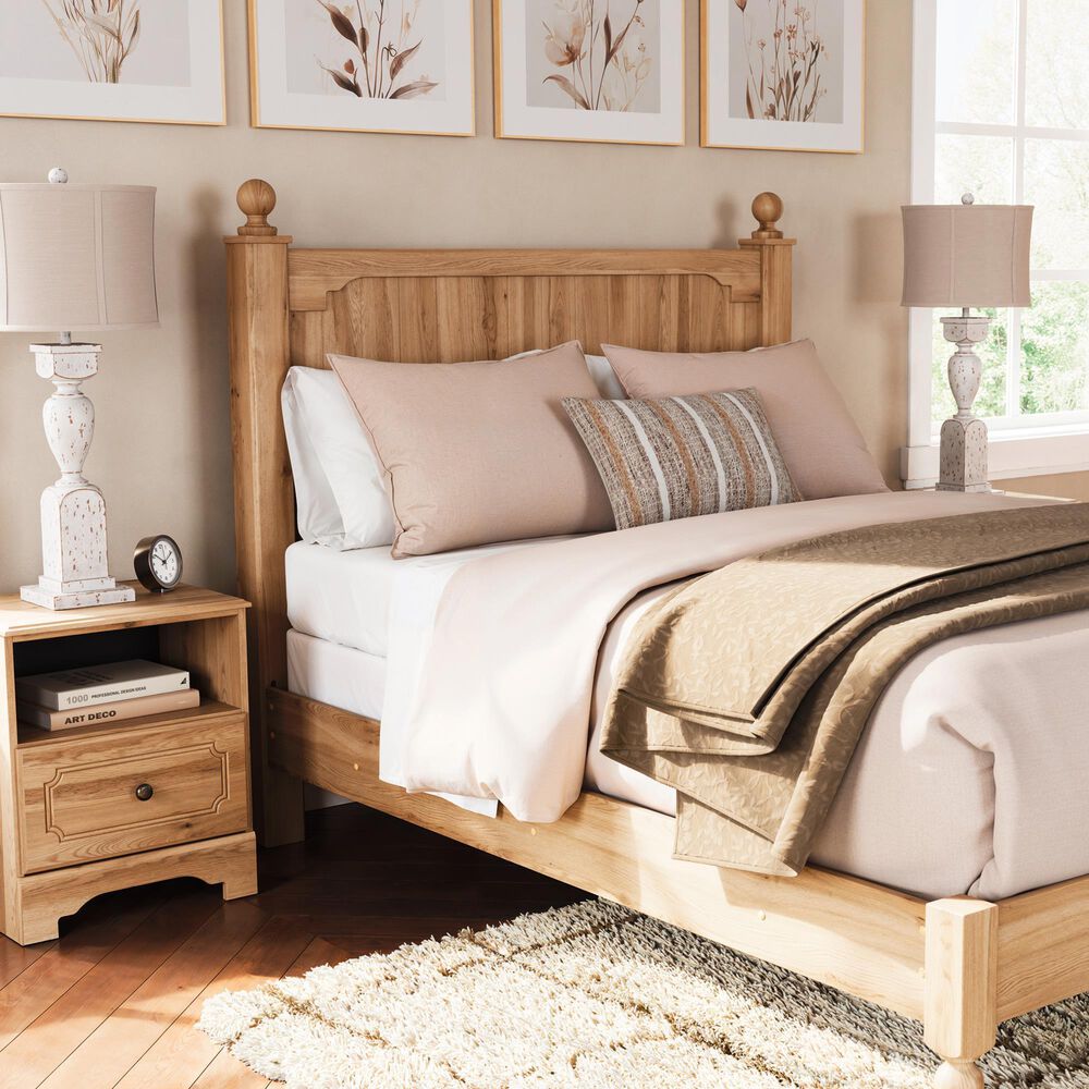 Ashley Aleaport 1-Drawer Nightstand in Warm Brown, , large