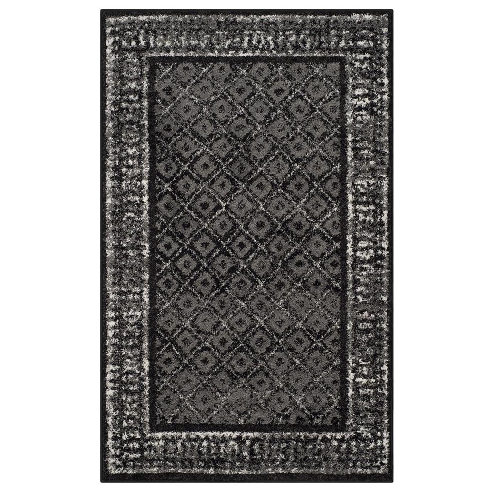 Safavieh Adirondack ADR110A-3 3" x 5" Black/Silver Area Rug, , large