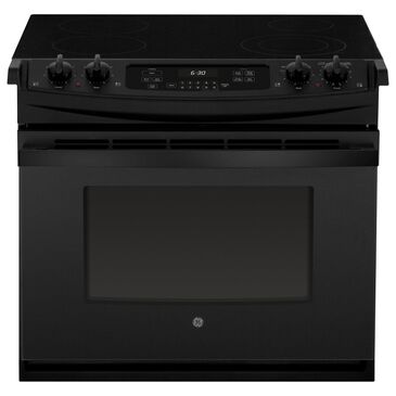 GE Appliances 30" Drop-In Electric Range with Self-Cleaning Oven in Black, , large