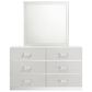 New Heritage Europa 4 Piece Wood Cal King Panel Bedroom Set with Nightstand in White, , large