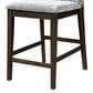 New Heritage Kody Counter Stool with Gray Upholstery in Dark Walnut, , large