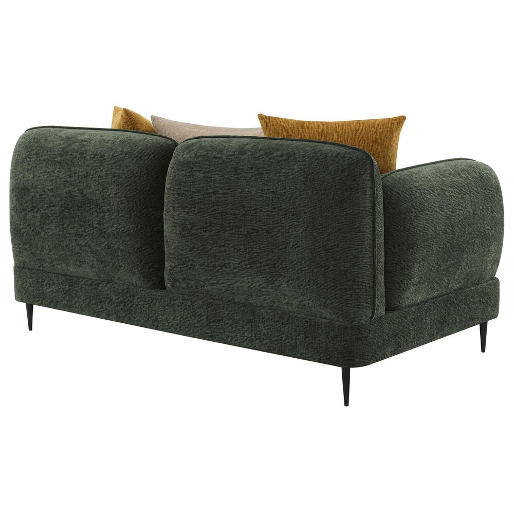 Coaster Jade Stationary Loveseat in Green, , large