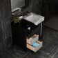 Lexora Home Zilara 36" Single Bathroom Vanity in Black and Grey with 11 cm Castle Grey Marble Top and Rectangular Sink, , large