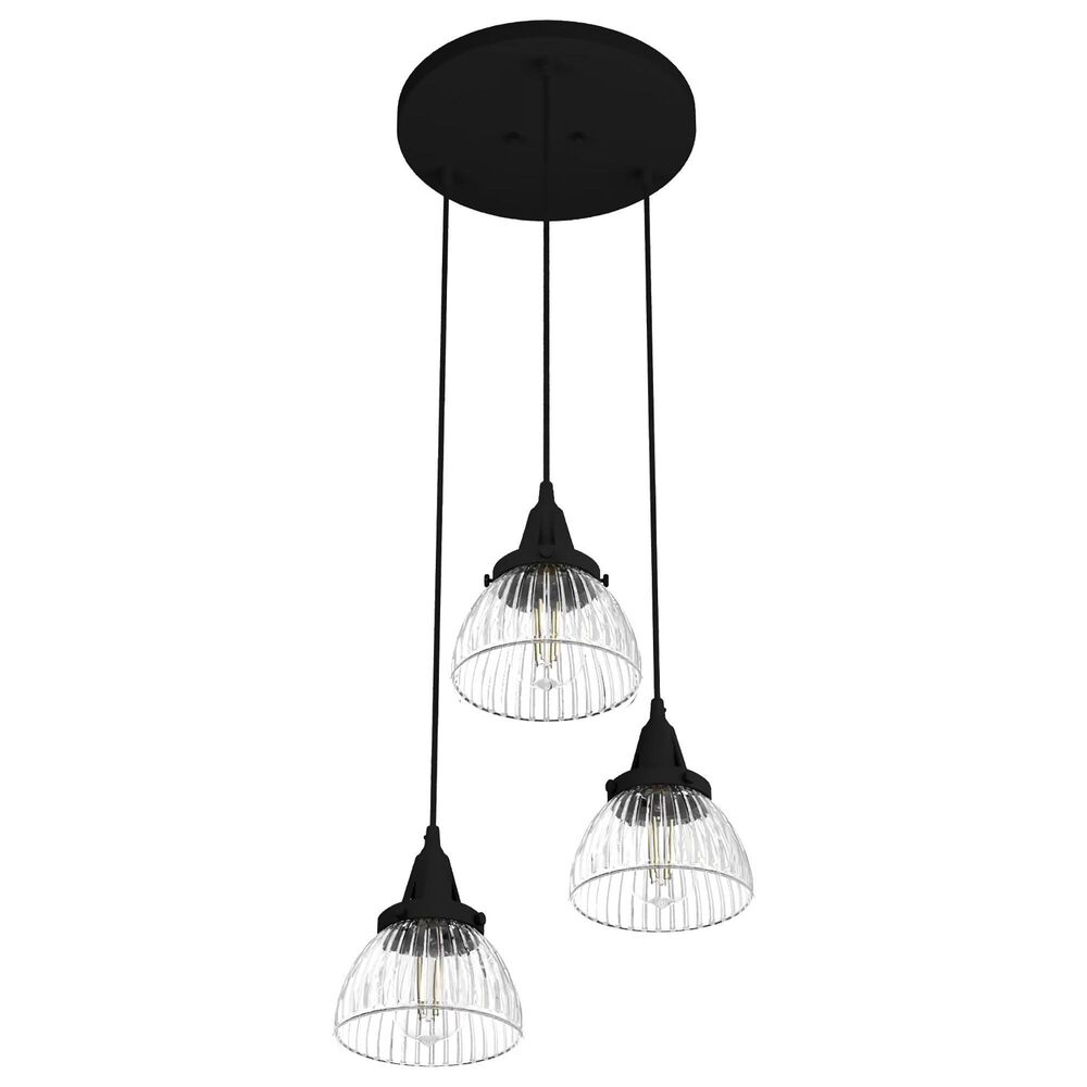 Hunter Cypress Grove 3-Light Cluster in Natural Iron, , large