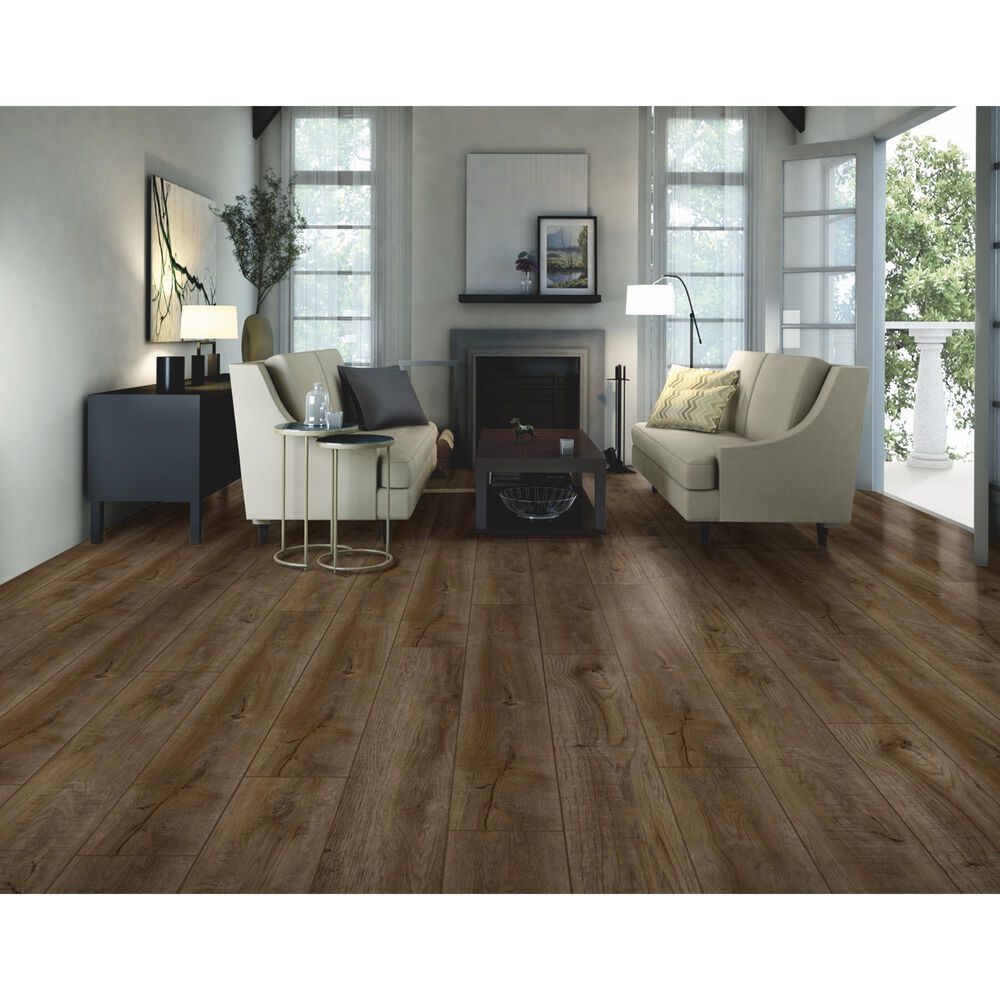Happy Feet International Stone Elegance II Colonial Pecan 7.25&quot; x 48&quot; Luxury Vinyl Plank, , large