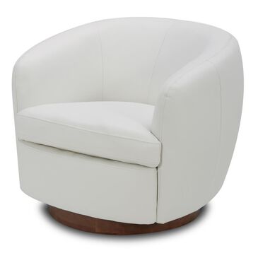 Interlochen Swivel Accent Chair in Baja White, , large