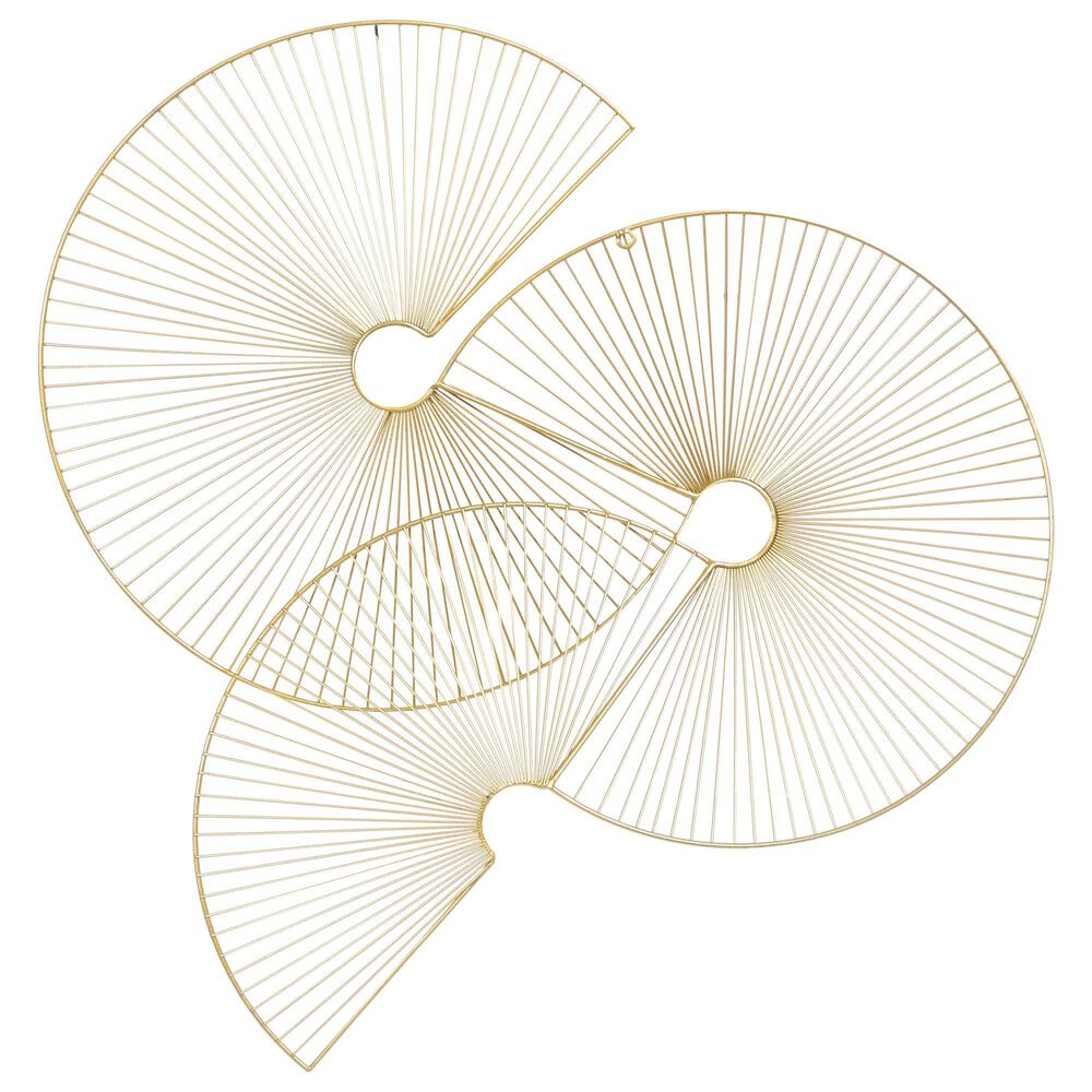 Maple and Jade 23&quot; x 23&quot; Contemporary Abstract Wall Decor in Gold, , large