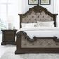 Millenium Queen Upholstered Bed in Dark Brown, , large