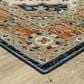 Oriental Weavers Andorra 5"3" x 7"3" Blue and Orange Area Rug, , large