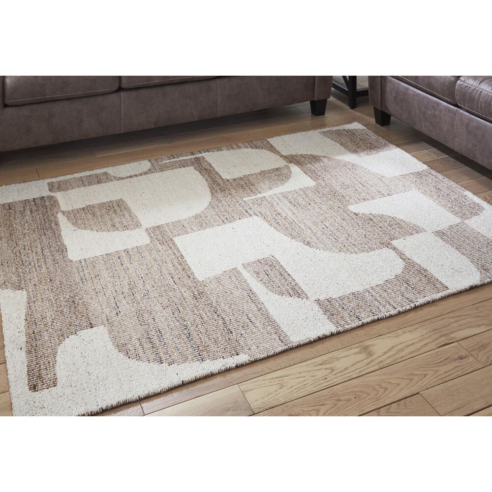 Ashley Brynnfield 8&#39; x 10&#39; Beige and Brown Area Rug, , large