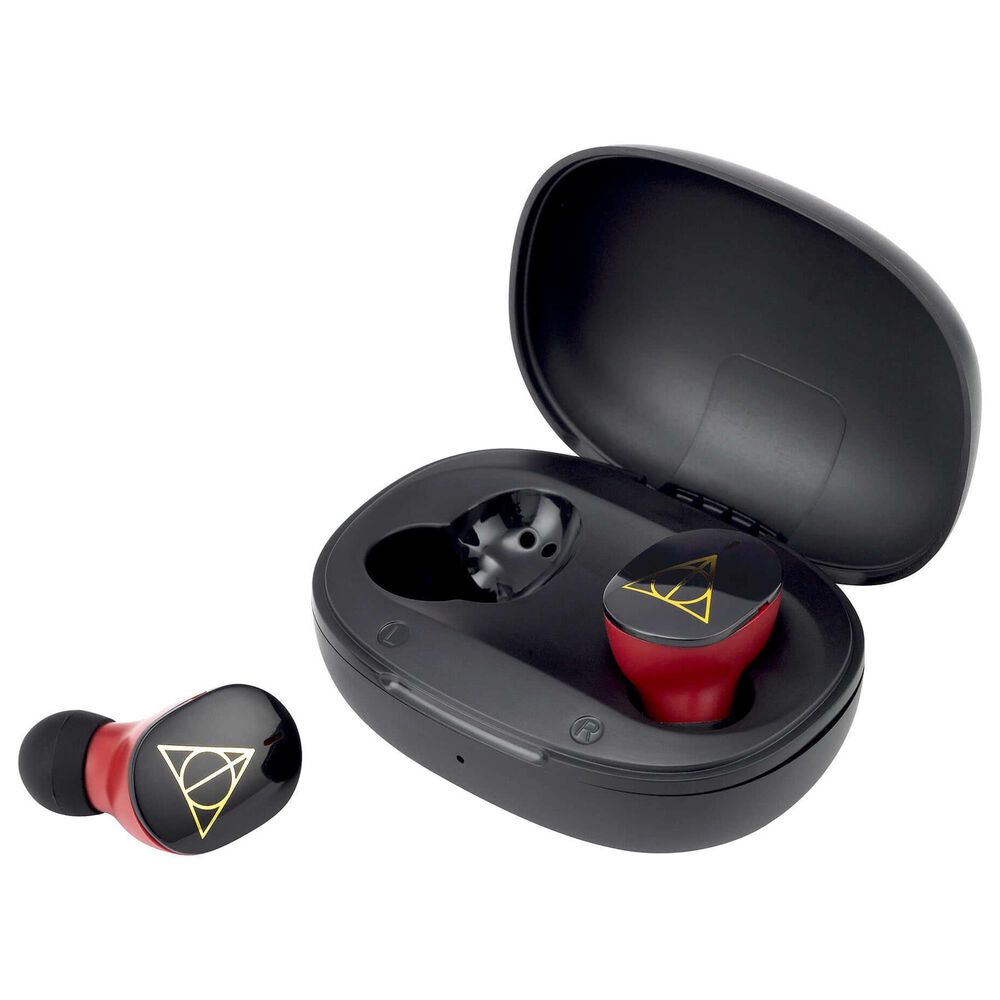 KIDdesigns Harry Potter Bluetooth True Wireless Earbuds with Charging Case in Black, , large
