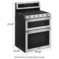 Maytag 6.0 Cu. Ft. 30-Inch Wide Double Oven Gas Range With True Convection in Stainless Steel, , large