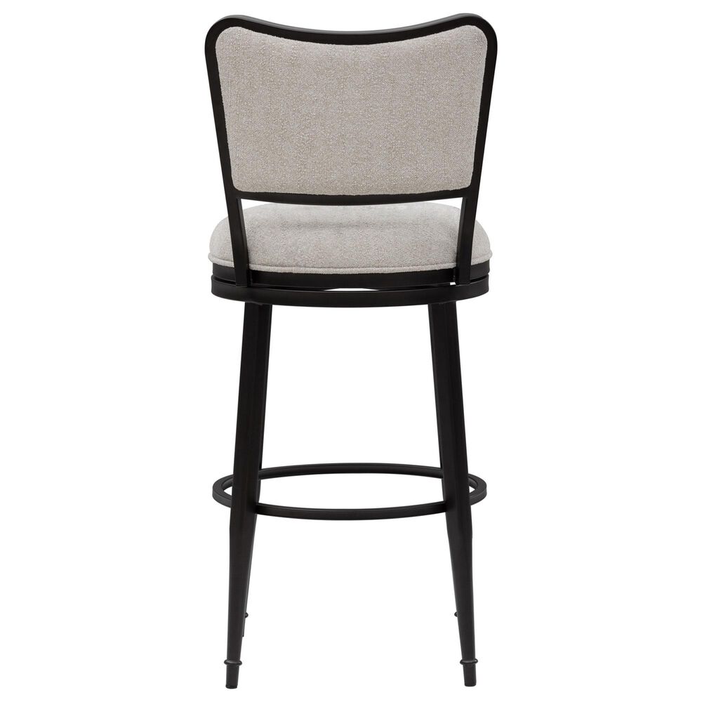 Armen Living Baxter Swivel Bar Height Stool in Cream, , large