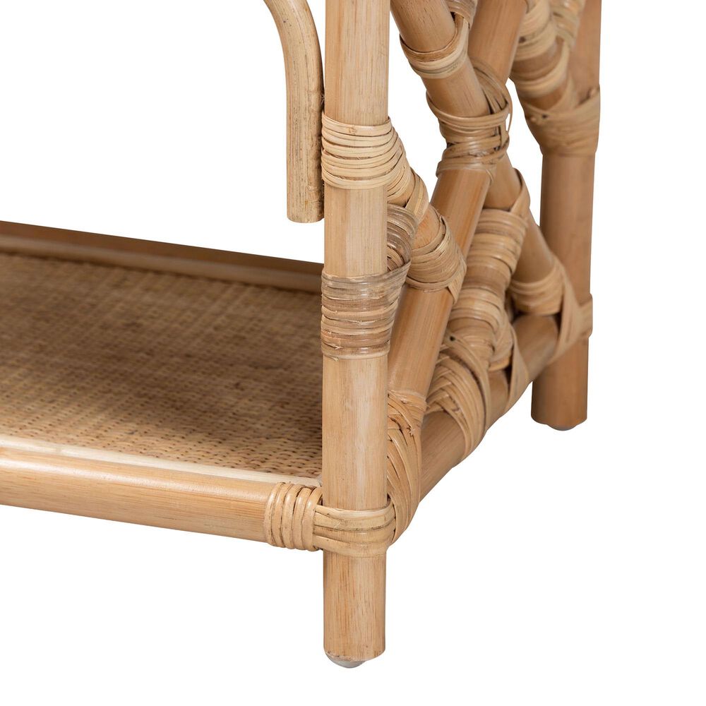 Baxton Studio Camara 1-Drawer Nightstand in Natural Brown, , large