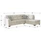 Ashley Lonoke 2-Piece Right Facing Sectional with Chaise in Parchment, , large