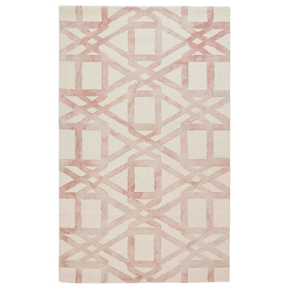 Feizy Rugs 8571F Lorrain Pink / Ivory 8" x 11" Area Rug, , large