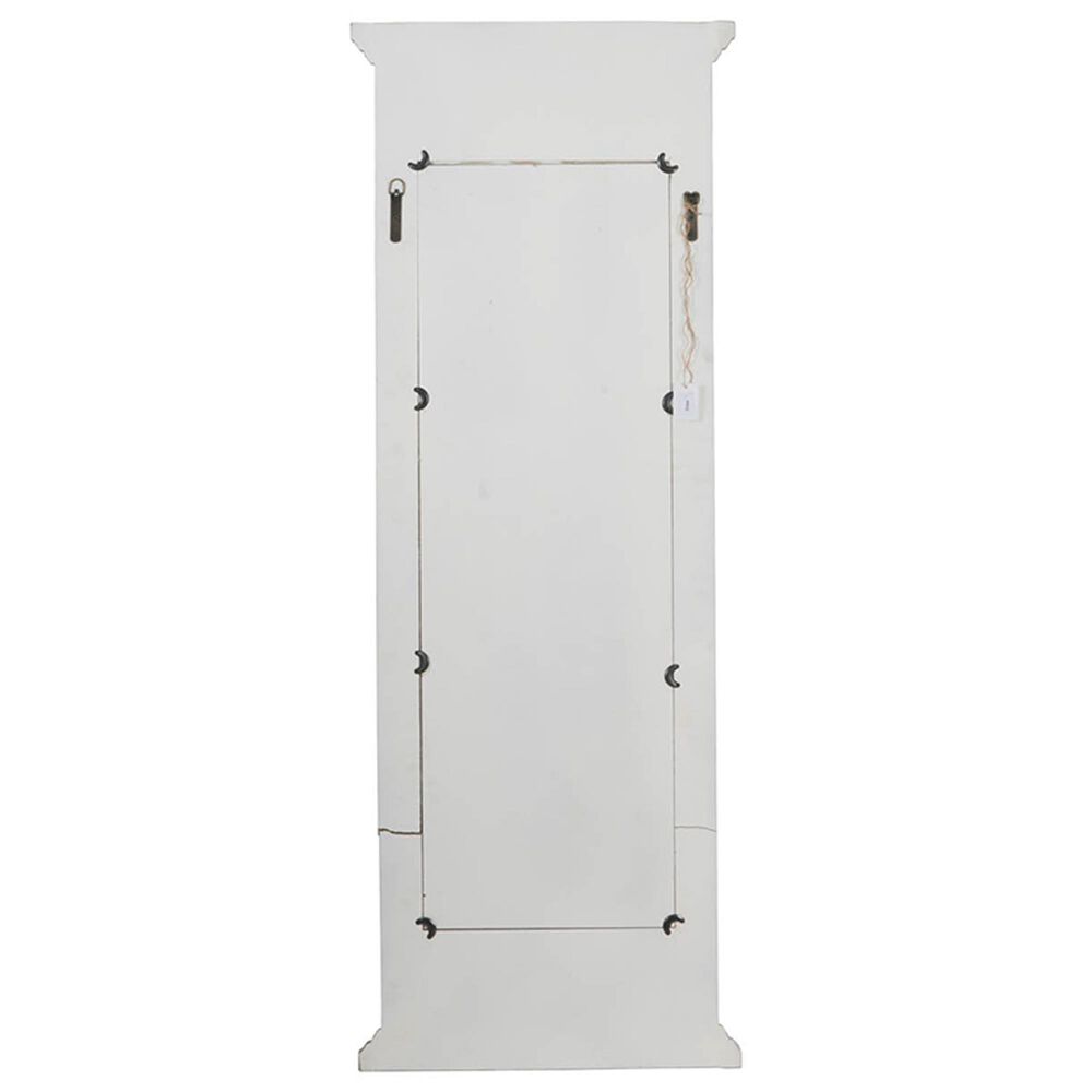 Hearth and Haven Full Length Wall Mirror with Solid Wood Frame in White, , large