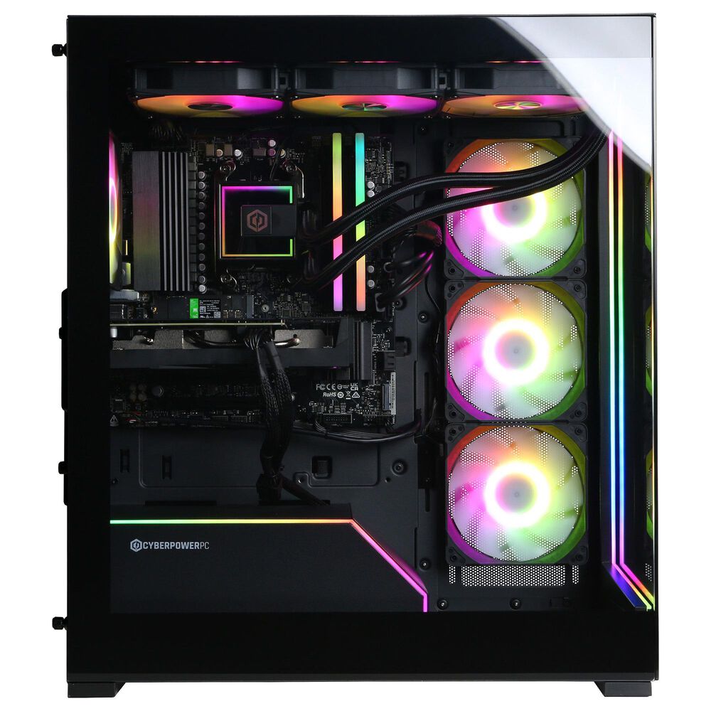 CyberPowerPC Gamer Supreme Gaming Desktop | AMD Ryzen 9 9900X - 32GB RAM - AMD Radeon RX 9060 XT Graphics - 2TB SSD in Black, , large