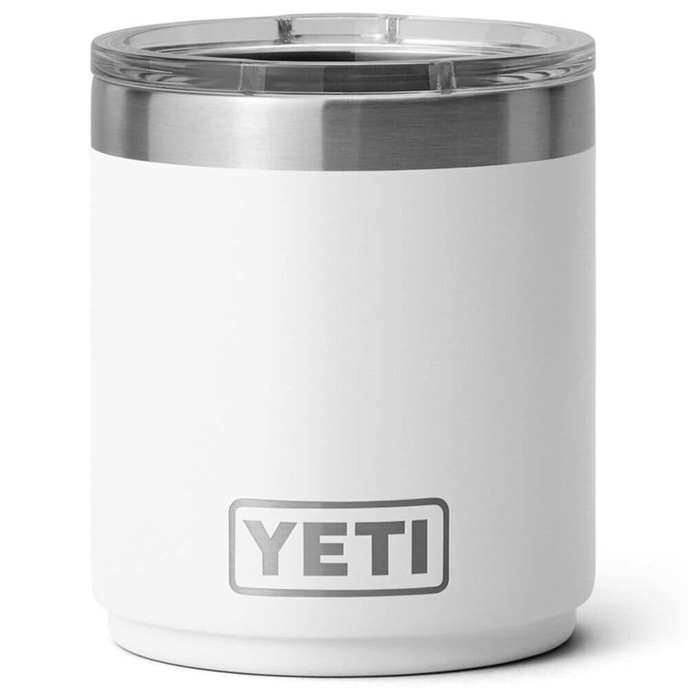 YETI Rambler 10 Oz Stackable Lowball 2.0 with MagSlider Lid in White, , large