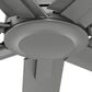 Hunter Downtown 60" Outdoor Ceiling Fan in Matte Silver, , large