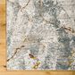 Surya Dresden Medium Gray, White, Gray, Light Slate, Mustard and Rust 12" x 15" Area Rug, , large