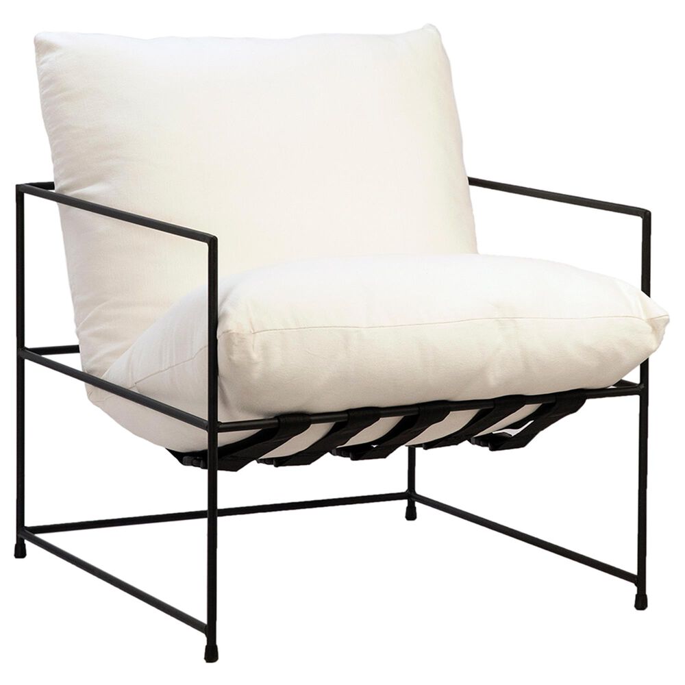 Blue Sun Designs Inska Occasional Chair in White and Black, , large