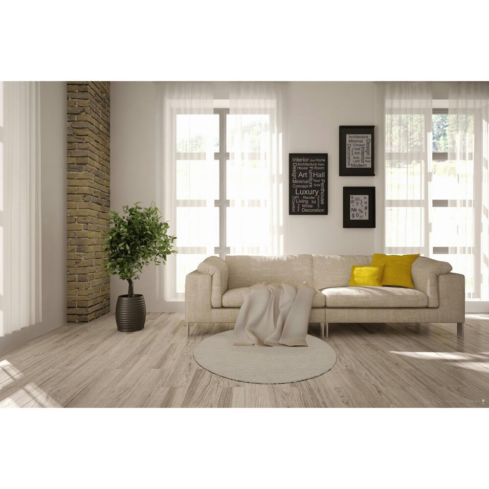 Nourison Courtyard Ivory and Silver 4&#39; Round Indoor/Outdoor Area Rug, , large