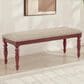 Linon Home Decor Trimble Dining Bench in Red, , large