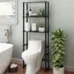 HOMLUX Turn-N-Tube 3-Shelf Over The Toilet Storage Space Saver in Espresso and Black, , large