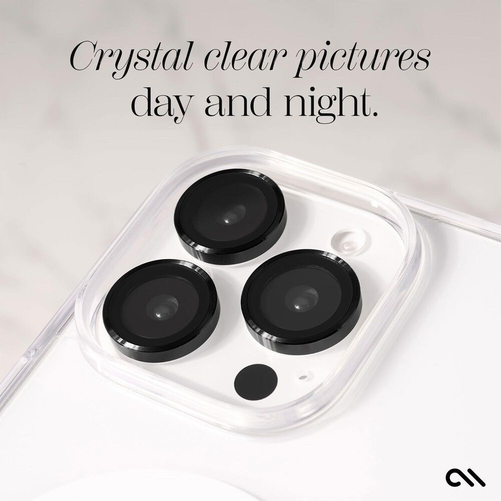 Case-Mate Aluminum Ring Lens Protector for iPhone 16 Pro / iPhone 16 Pro Max in Black, , large