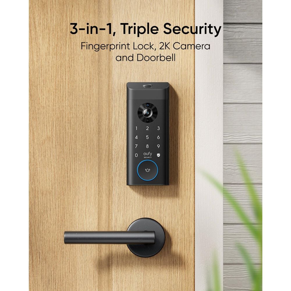 eufy E330 Video Smart Lock in Black, , large