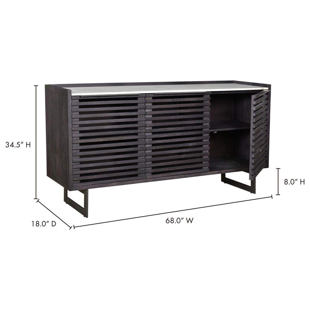 Moe&#39;s Home Collection Paloma Sideboard in Grey, Black and White, , large