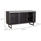 Moe"s Home Collection Paloma Sideboard in Grey, Black and White, , large