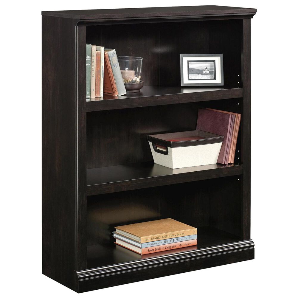 Sauder 3-Shelf Bookcase in Estate Black, , large