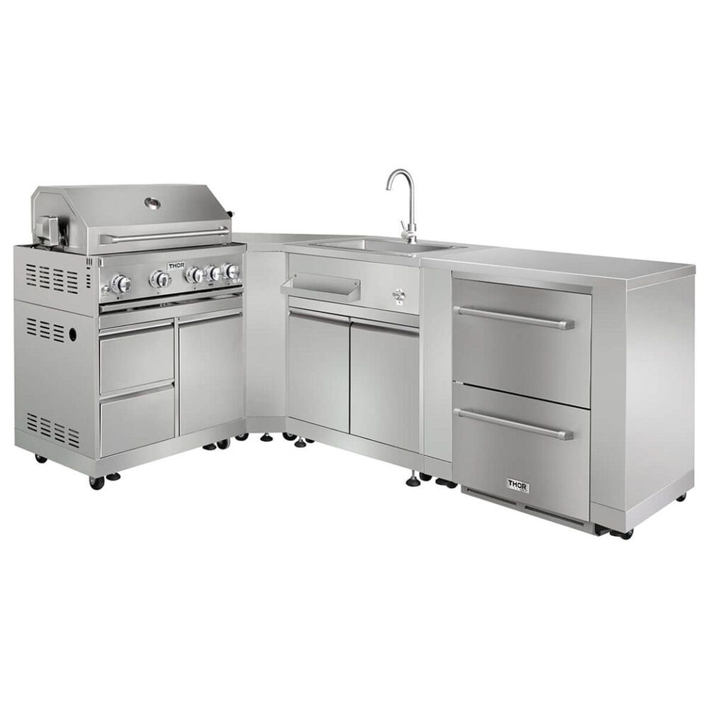 Thor Kitchen Outdoor Kitchen Sink Cabinet in Stainless Steel, , large