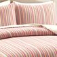 Triangle Home Fashions Tracy Stripe 3-Piece King Quilt Set in Rust and Yellow, , large