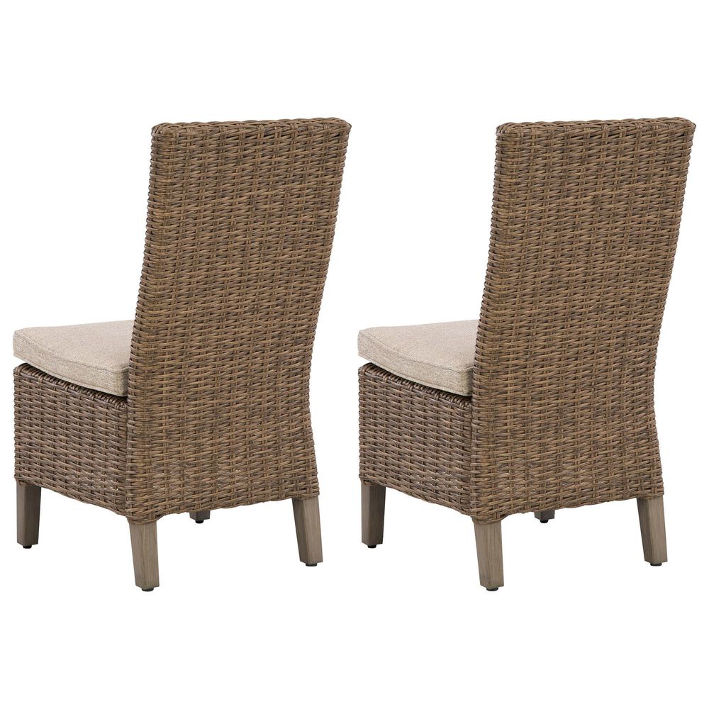 Ashley Laguna Heights Patio Side Chair with Cushion in Beige (Set of 2), , large
