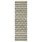 Safavieh Montauk 2"3" x 8" Gold, Blue and Black Runner, , large