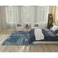 Nourison Garden Oasis GOA02 Navy 6" x 9" Indoor/Outdoor Area Rug, , large