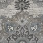 Amer Rugs Alexandria 6"7" Round Ivory and Stone Gray Area Rug, , large