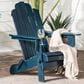 Walker Edison Patio Adirondack Chair in Navy Blue, , large