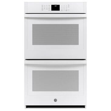 GE Appliances 30" Smart Built-In Self-Clean Double Wall Oven with Never-Scrub Racks in White, , large